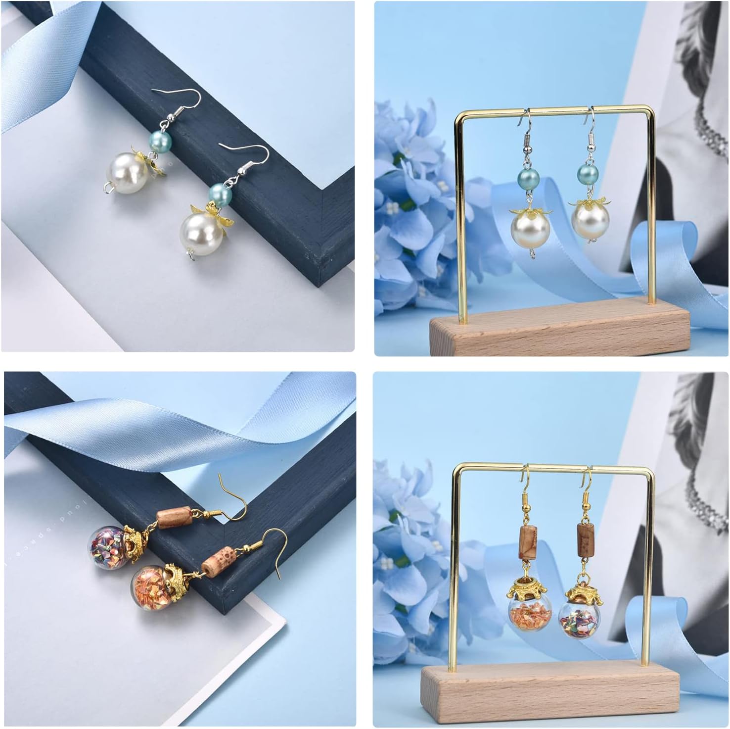 350pcs 20×17mm 7 Color Earring Hooks Hypo-allergenic Ear Wires Fish Hooks with a Transparent Plastic Box Jewelry Findings for DIY Jewelry Making (350) - Image 6