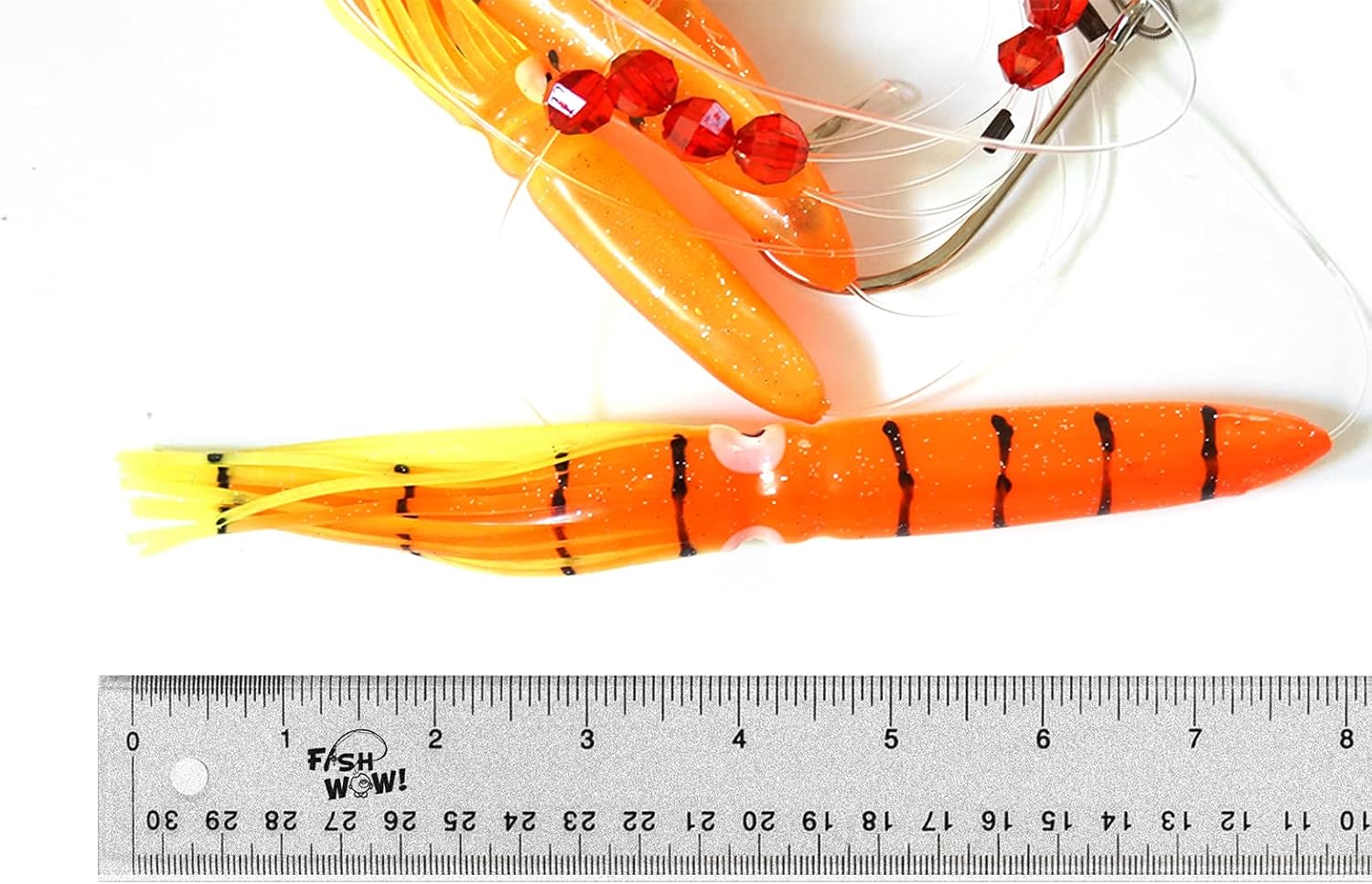 Fishing Daisy Bird Chain Squid Lure Rig Teaser Trolling - Set of 4 - Mix Colors