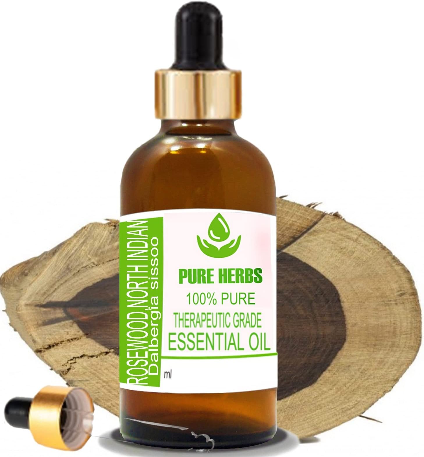 Pure Herbs Rosewood North Indian (DALBERGIA Sissoo) Pure & Natural Therapeutic Grade Essential Oils