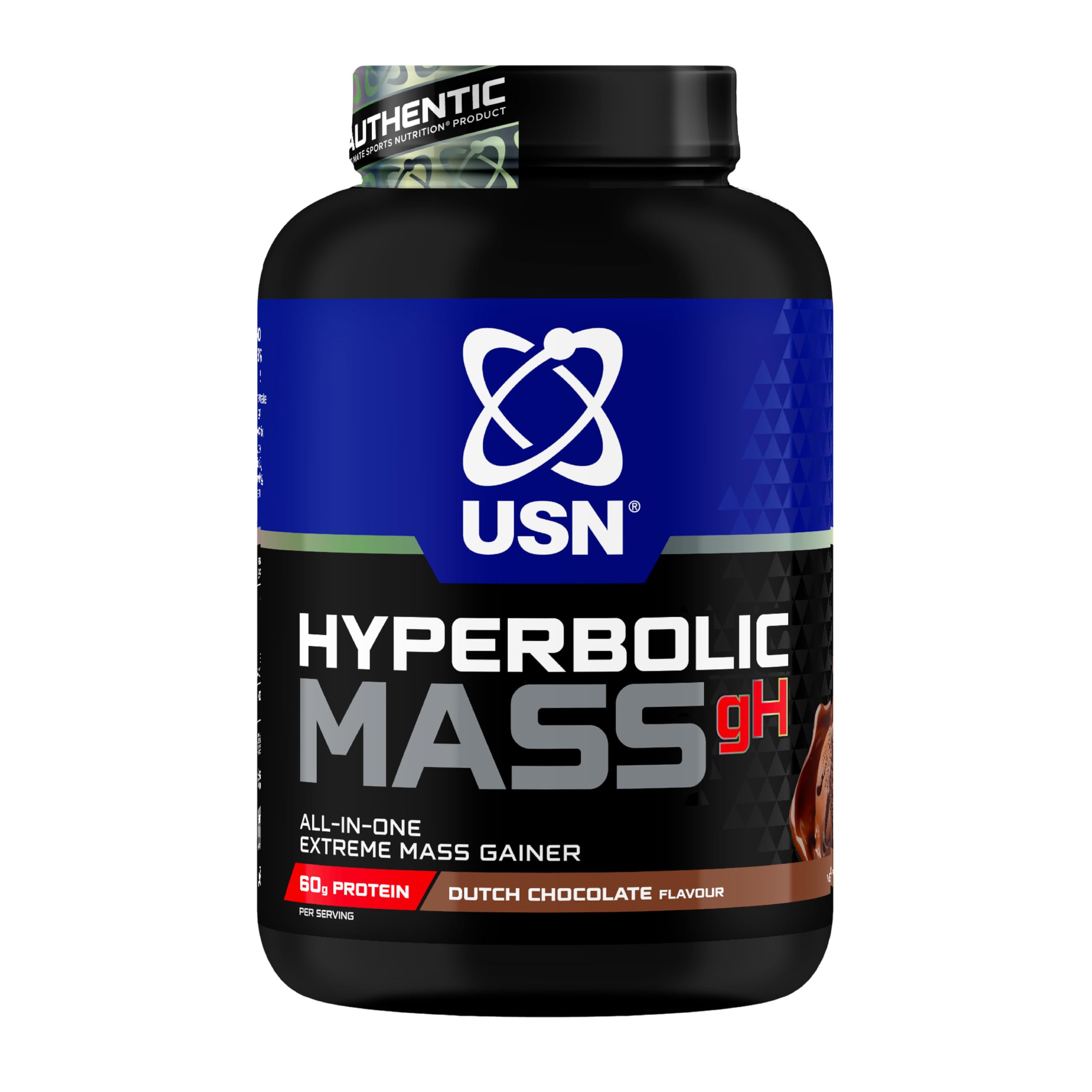 USN Hyperbolic All in One Mass (2000g) Chocolate - Weight Gainer - with Creatine