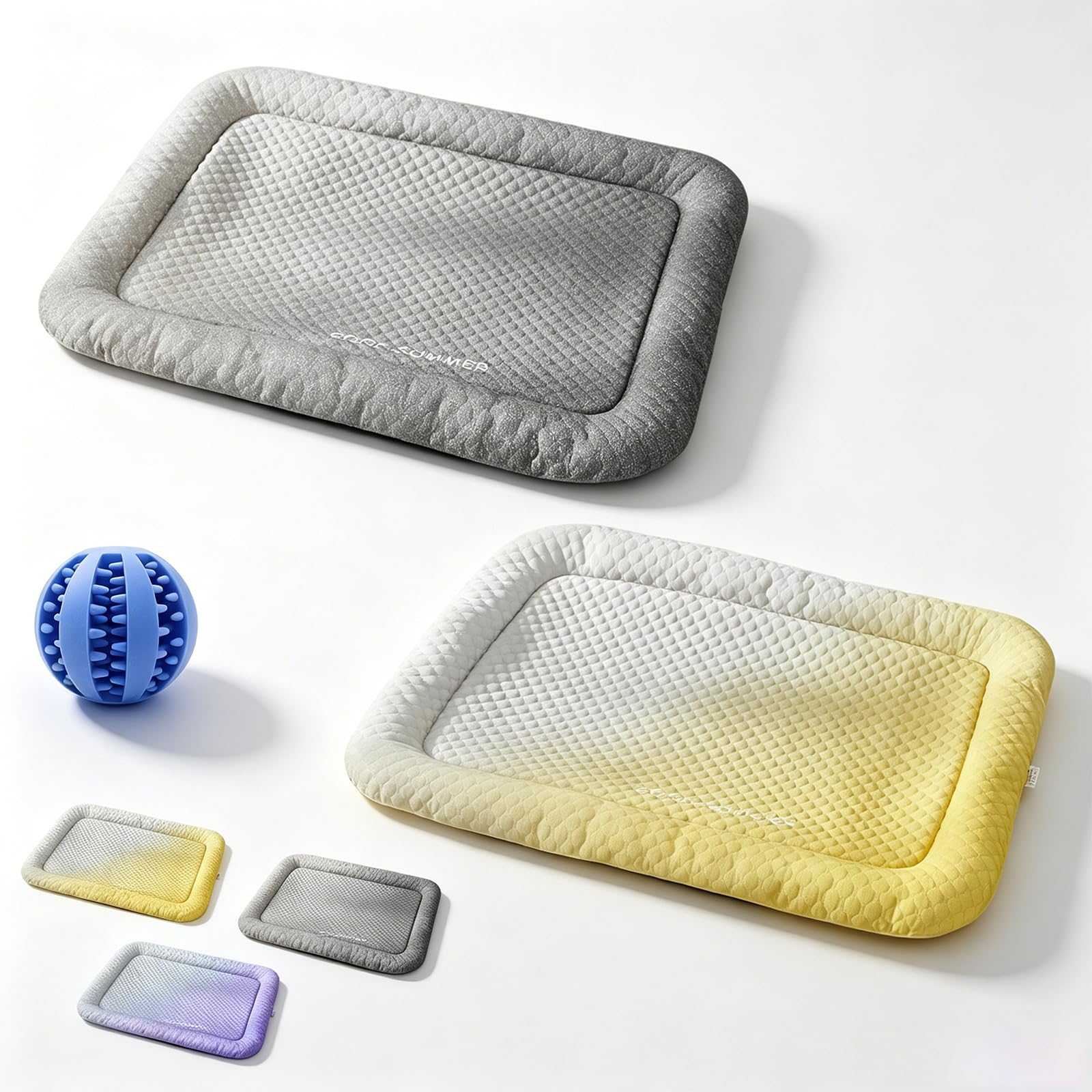Pet Cooling Pad Mat for Dogs and Cats, Ice Silk Cooling Mat for Dogs, Non-slip Ice Silk Summer Cool Bed Blanket in Gradient Colours, Cloud-Like Comfort, Washable, for Indoor Floors Car (#5,M)