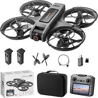 HD Camera Drone S156 Brushless Motor Drones with 5.6-Inch Screen Remote Controller, 4-Directional Obstacle Avoidance Optical Flow Positioning, Beginner-Friendly Indoor/Outdoor Aerial Photography Drone
