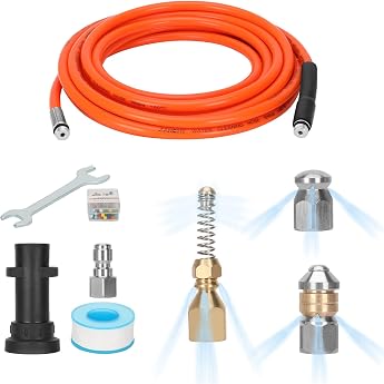 Pipe Cleaning Hose 32.8 ft 10 m K rcher Pipe Cleaning Hose for K rcher Reverse Spray Hose K2 K3 K4 K5 K6 K7 K Series High Pressure Washers Compatible with PVC pipes, rain gutters, drainage ditches