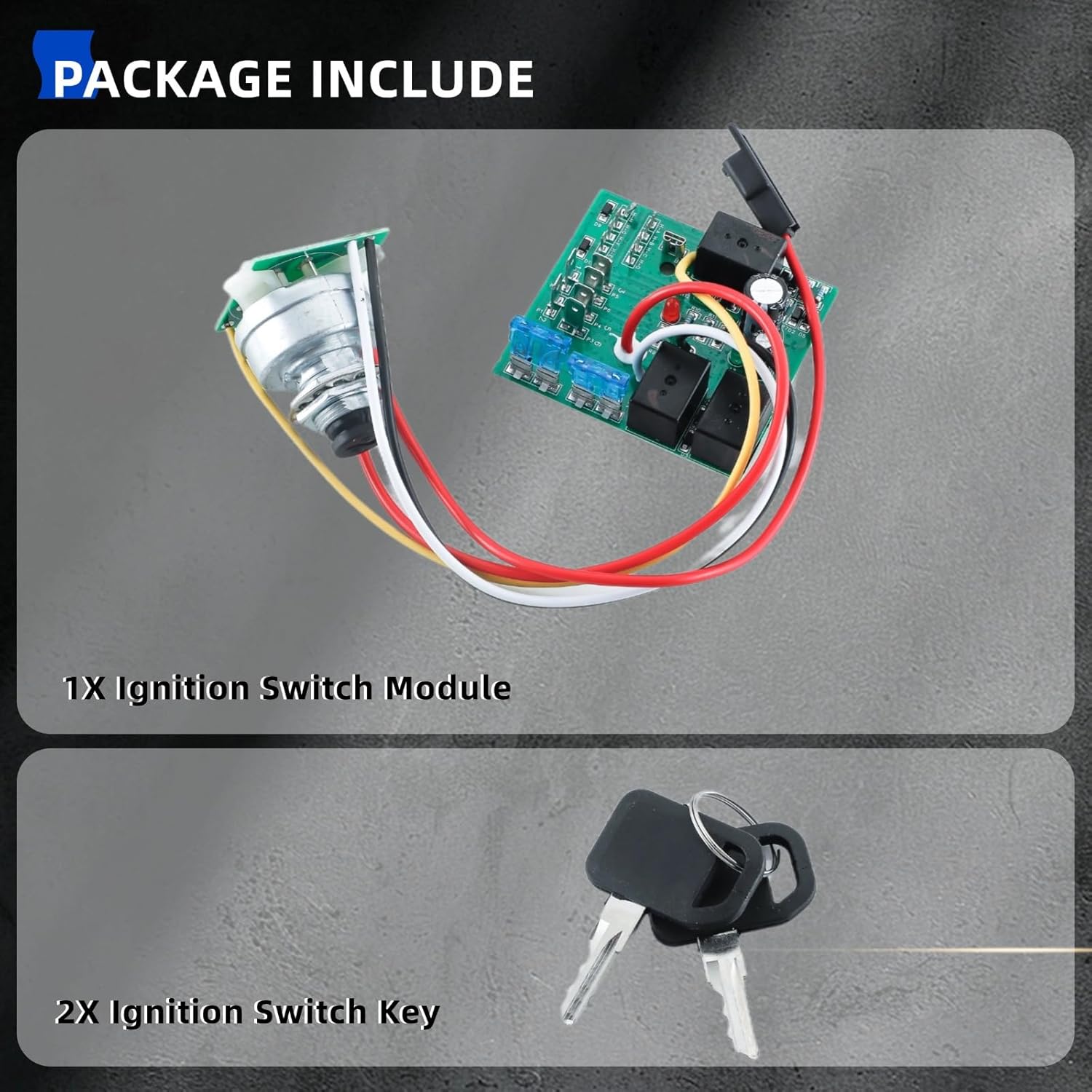 AM132500 Ignition Switch Module for John Deere Tractor 325 335 345 355 LX255 LX266 LX277 LX279 LX280 LX288 LX289 GT225 GT235 GT245 GX255 GX325 GX335 GX345 GX355 Replace AM130341 AUC15330