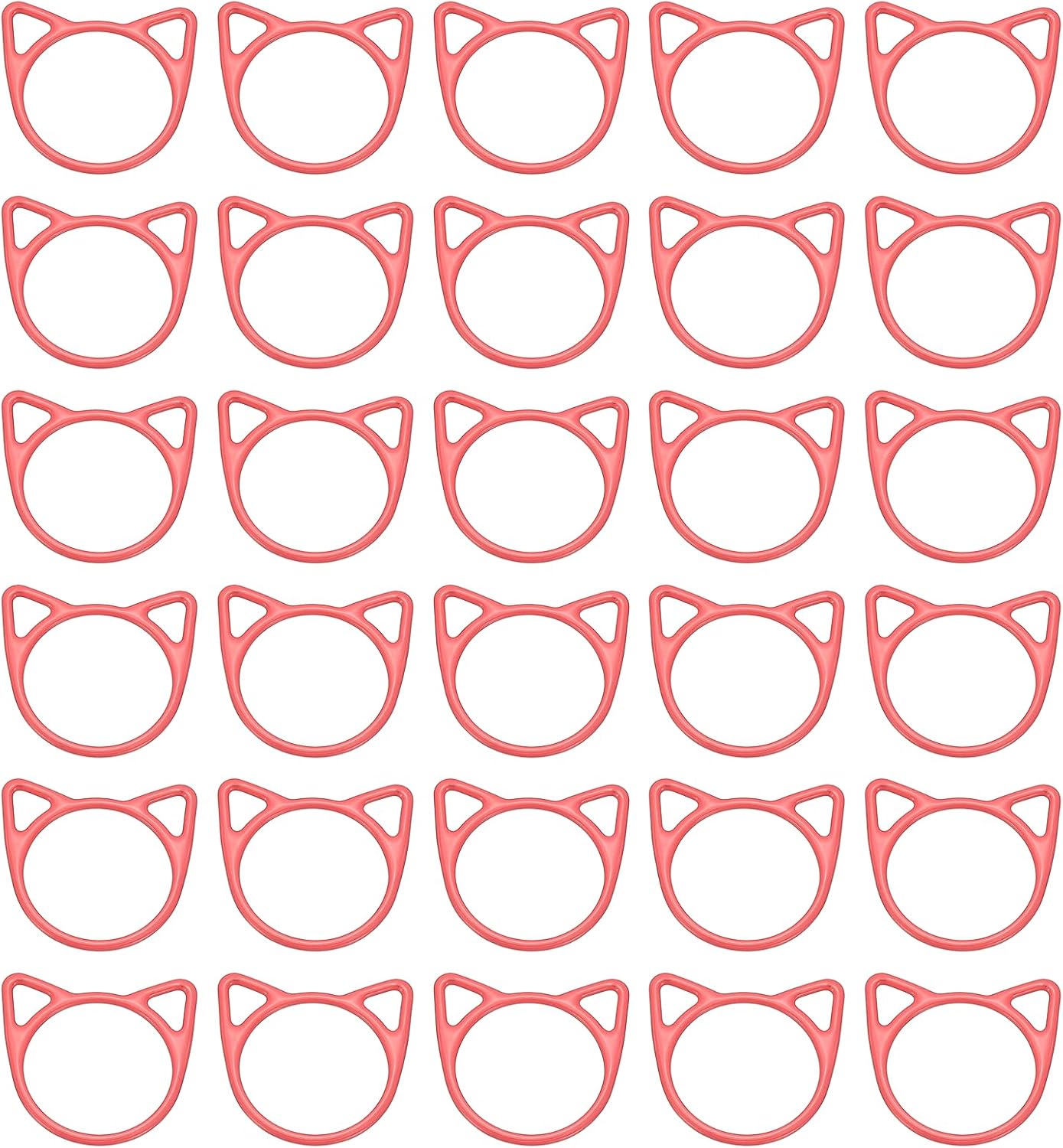 PATIKIL Crochet Stitch Markers, 30Pcs Knitting Markers Needle Pin Cat Locking Stitch Marker for Sewing Crocheting DIY Craft, Pink