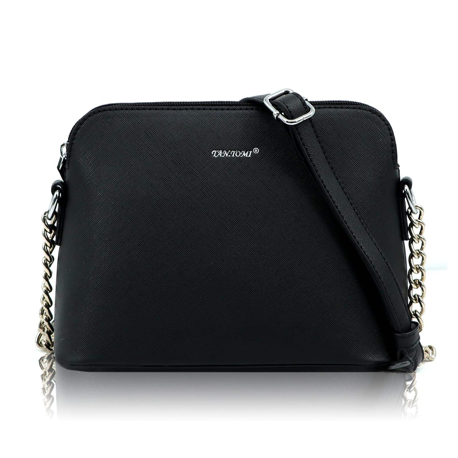 TANTOMI Umhängetasche Damen-Handtasche Damen Klein-Feste Crossbody Bag-Kette Schulterriemen Abendtasche Mode Elegant