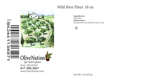 OliveNation Harina de arroz silvestre 16 onzas disponible en Yaxa Colombia