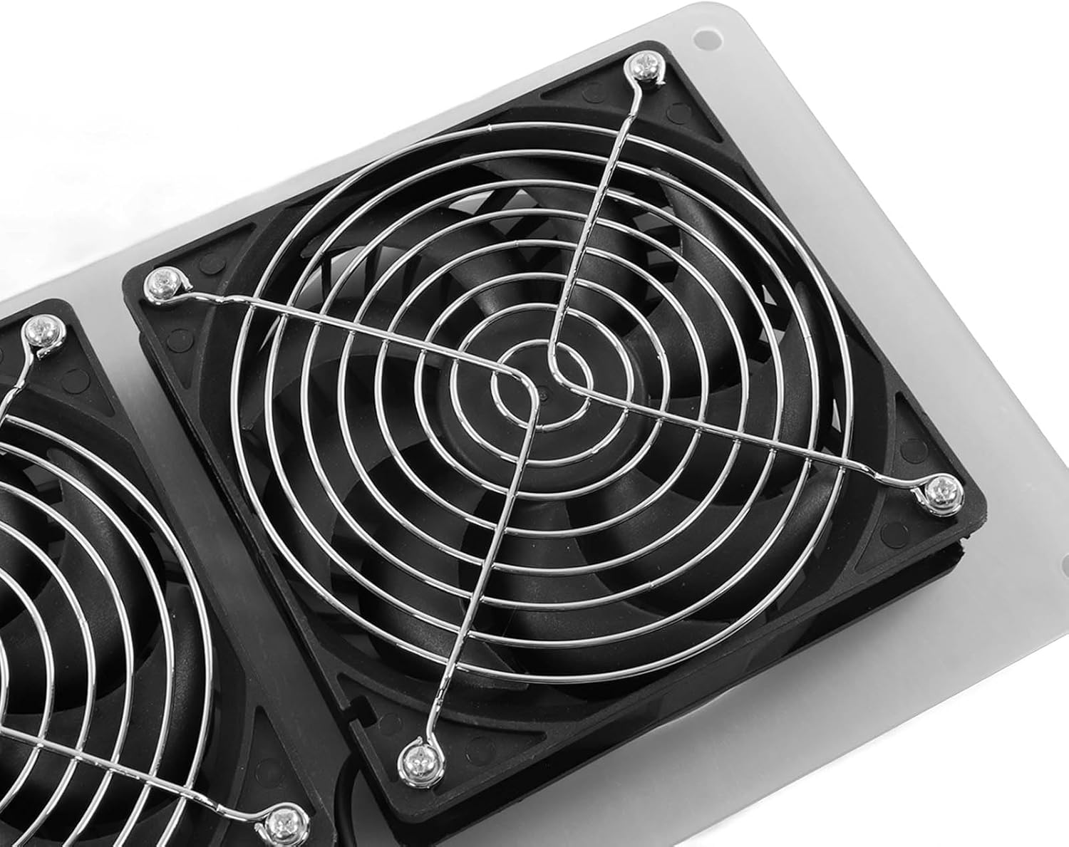 Fafeicy 18V 25W Solar Panel Fan Kit, Monocrystalline Dual USB Type C DC Output with 3500 RPM Fast Speed, for Greenhouse Dog Homes RV Sheds Attics