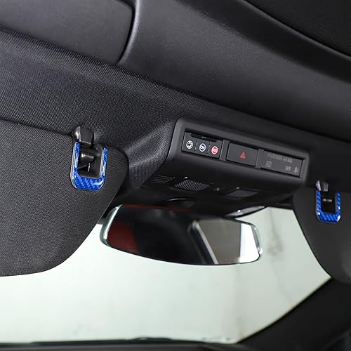 Miniatura 2 de Espejo de tocador de maquillaje de automóvil para Chevrolet Corvette C8 Z06 2020-2024 accesorios de decoración de automóvil de fibra de carbono