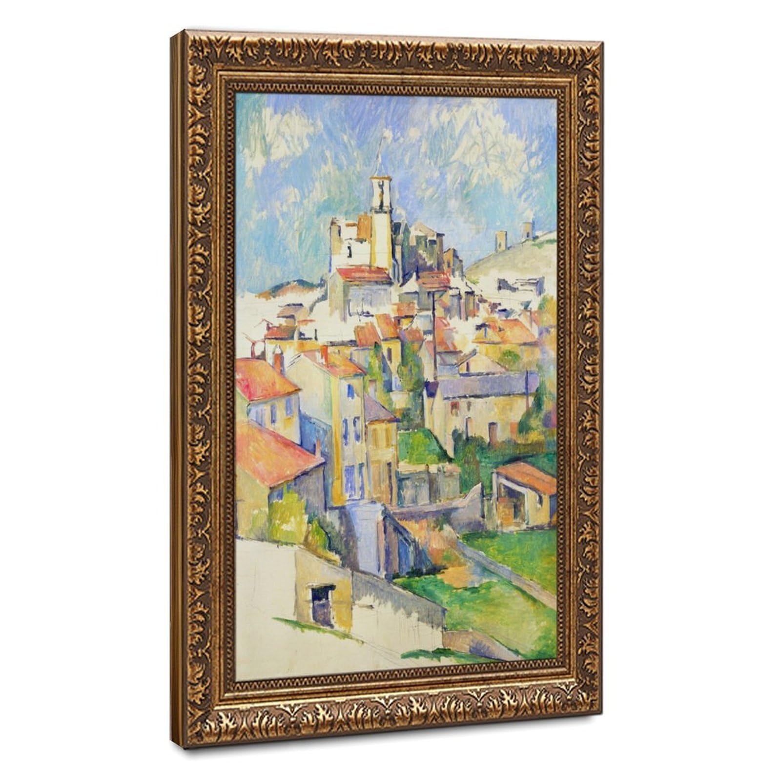 WCYB Gardanne Aix En Provence France by Paul Cezanne Prints Posters Canvas Deco Paintings Wall Art For Office Hangable Frame 8" L X 12" W