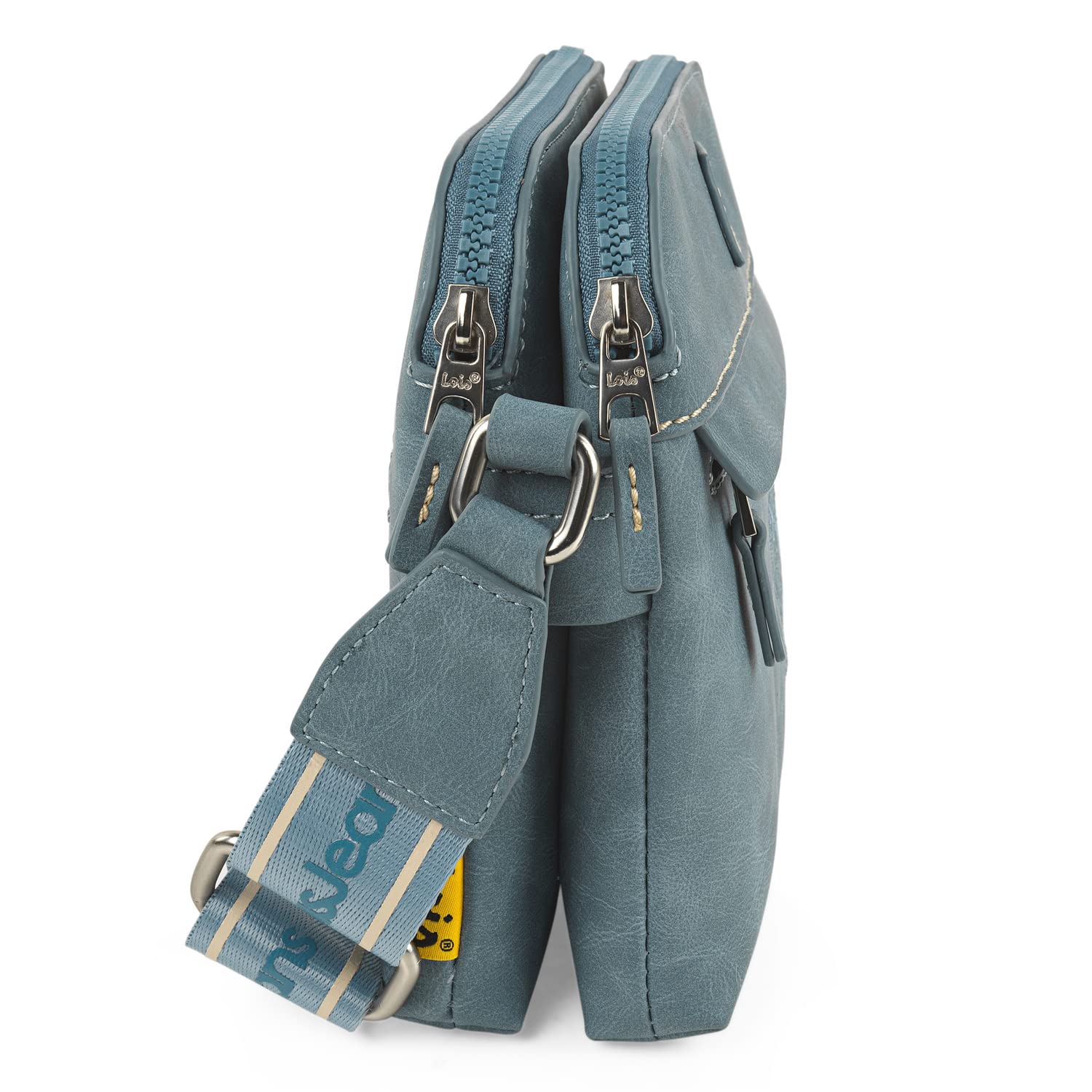 Lois - Bolso Bandolera Mujer elegante. Bolso mujer versátil diseño práctico para diario ideal como Bandolera Mujer moderno y funcional dentro de los mejores Bolsos De Mujer Cierre C, Azul vaquero