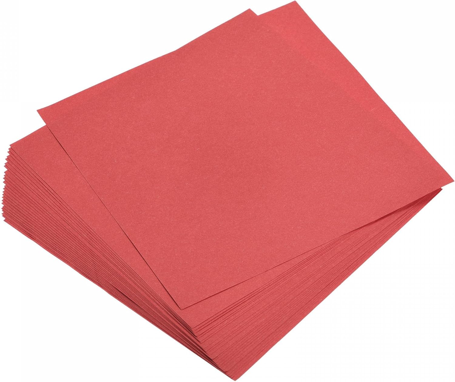 sourcing map 50 Sheets Origami Paper Double Sided Bright Red 15cm x
