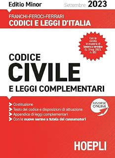 Codice civile e leggi complementari 2023. Ediz. minor. Con espansione online (Codici e leggi d'Italia)