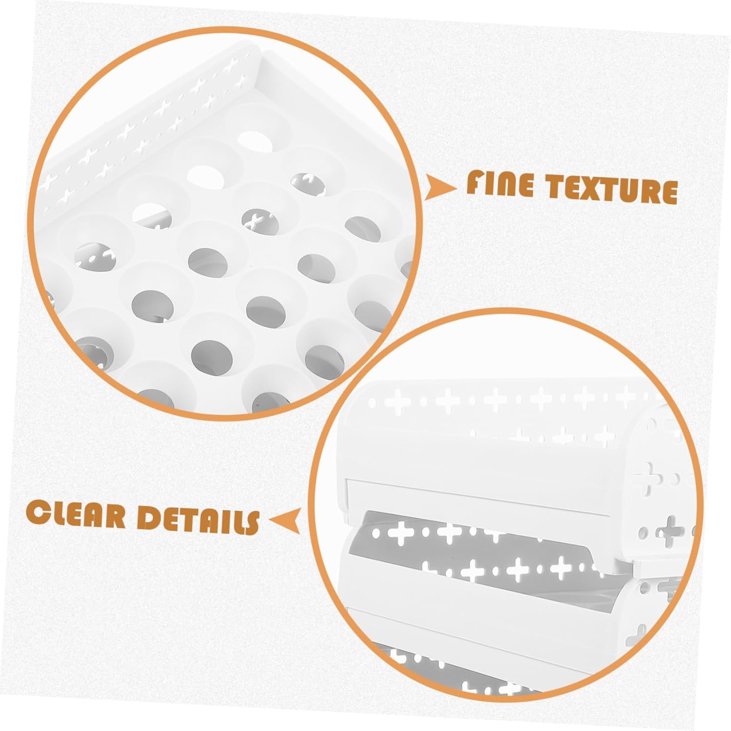 30grids Egg Carton Storage Box Stackable Egg Organizer Refrigerator Crisper Organizer Easy to Clean Style