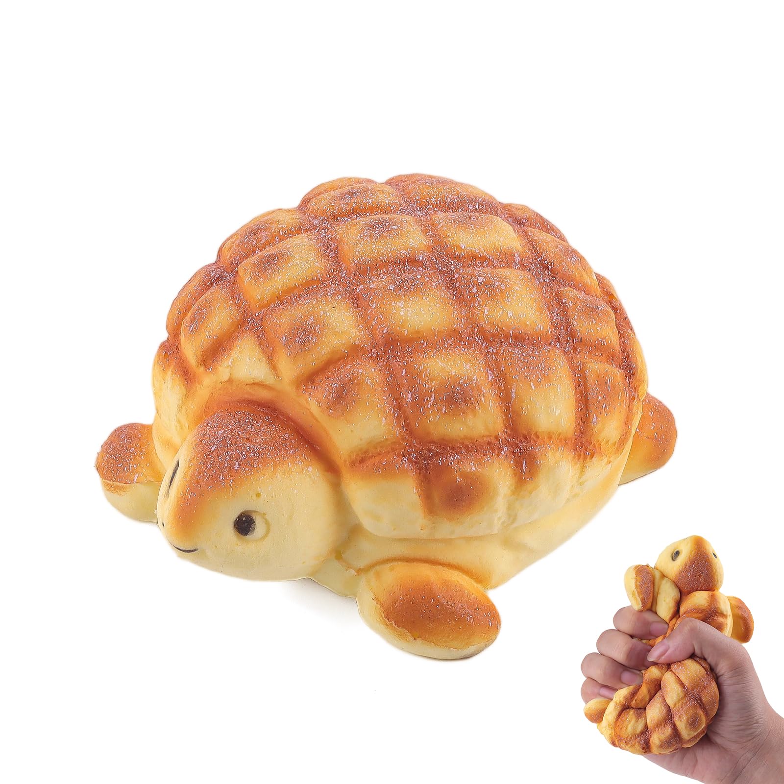 Photo 1 of Anboor Slow Rising Squishies Toys for Kids Turtle Bread Food Foam Animal Stress Squishes Cute Giant Squeeze Toy