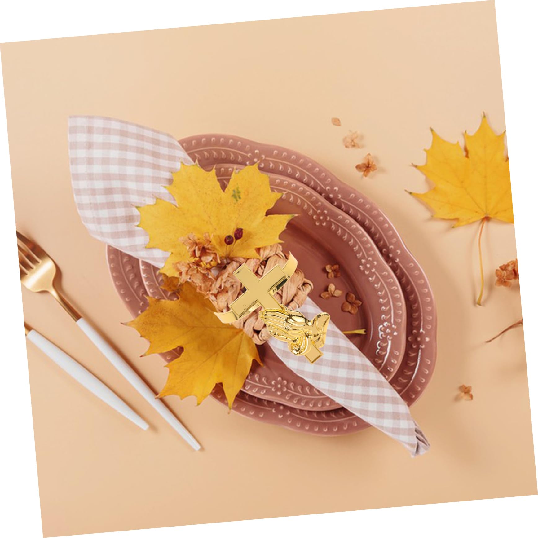 OUNONA 12piezas Anillos De Servilleta De Elegantes Para Bodas y Fiestas De Diseño De Cruz Para Decorar Mesas Celebraciones y Eventos Especiales