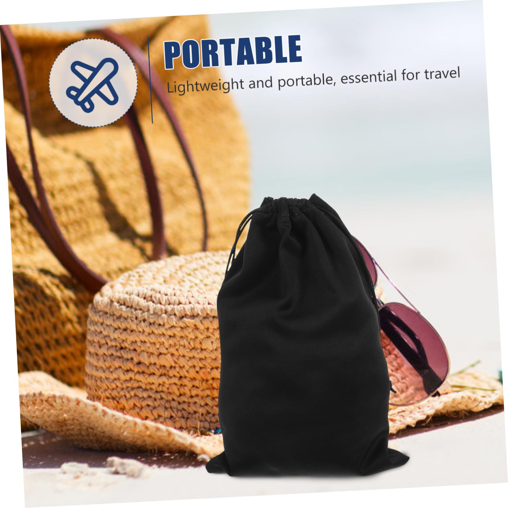 YARNOW Custodia Per Occhiali Da Sci e Maschera Da Neve in Microfibra Nera 25x14 Cm, Set 10 Pezzi Leggeri e Protettivi Per Trasporto e Conservazione, Per Sport Invernali e Outdoor