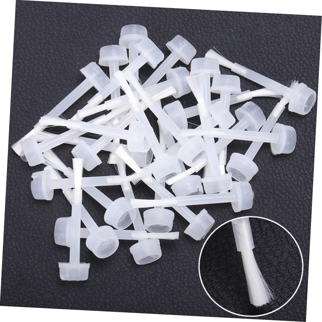 400pcs Nail Polish Brush Nail Polish Replacement Applicator Nail Dip Nail Art Nails Women Color Oil Nail Brush Replacement Manicure Tools White