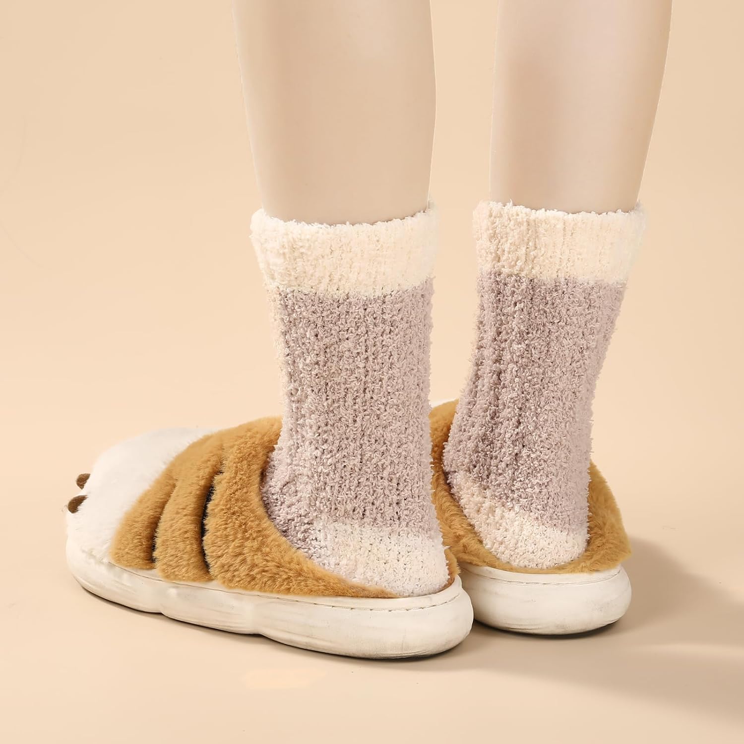 Premillow Fuzzy Socks for Women, Winter Warm & Cozy Fluffy Socks Womens Ultra Soft Sleeping Slipper Sock for Women Gifts - Image 9