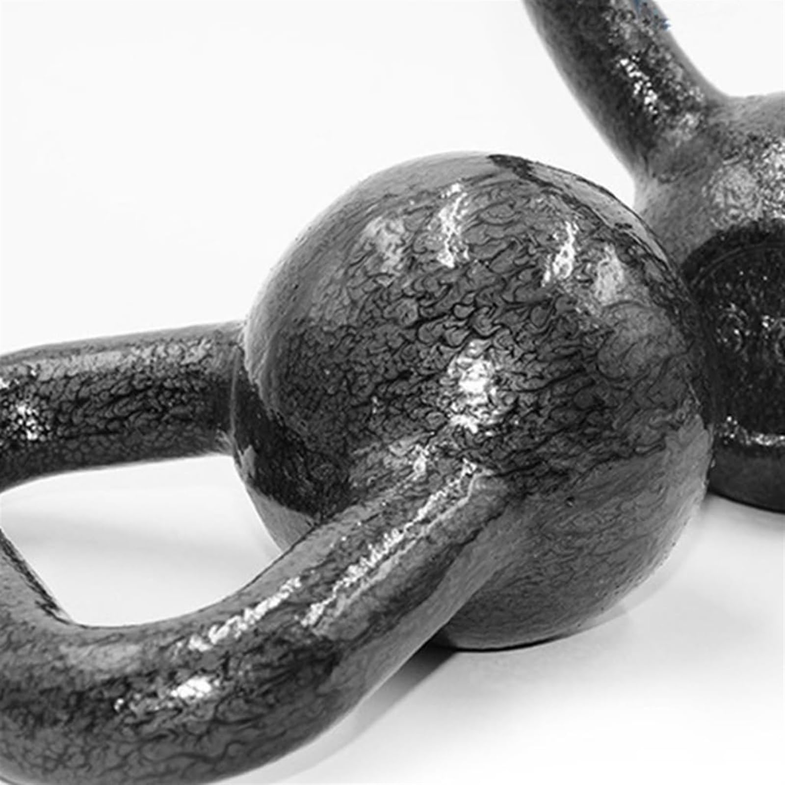 Odważnik z litego żeliwa, czarny zintegrowany Kettlebell, używany do treningu siłowego i fizycznego, fitness i treningu przekrojowego (rozmiar: 4 KG)