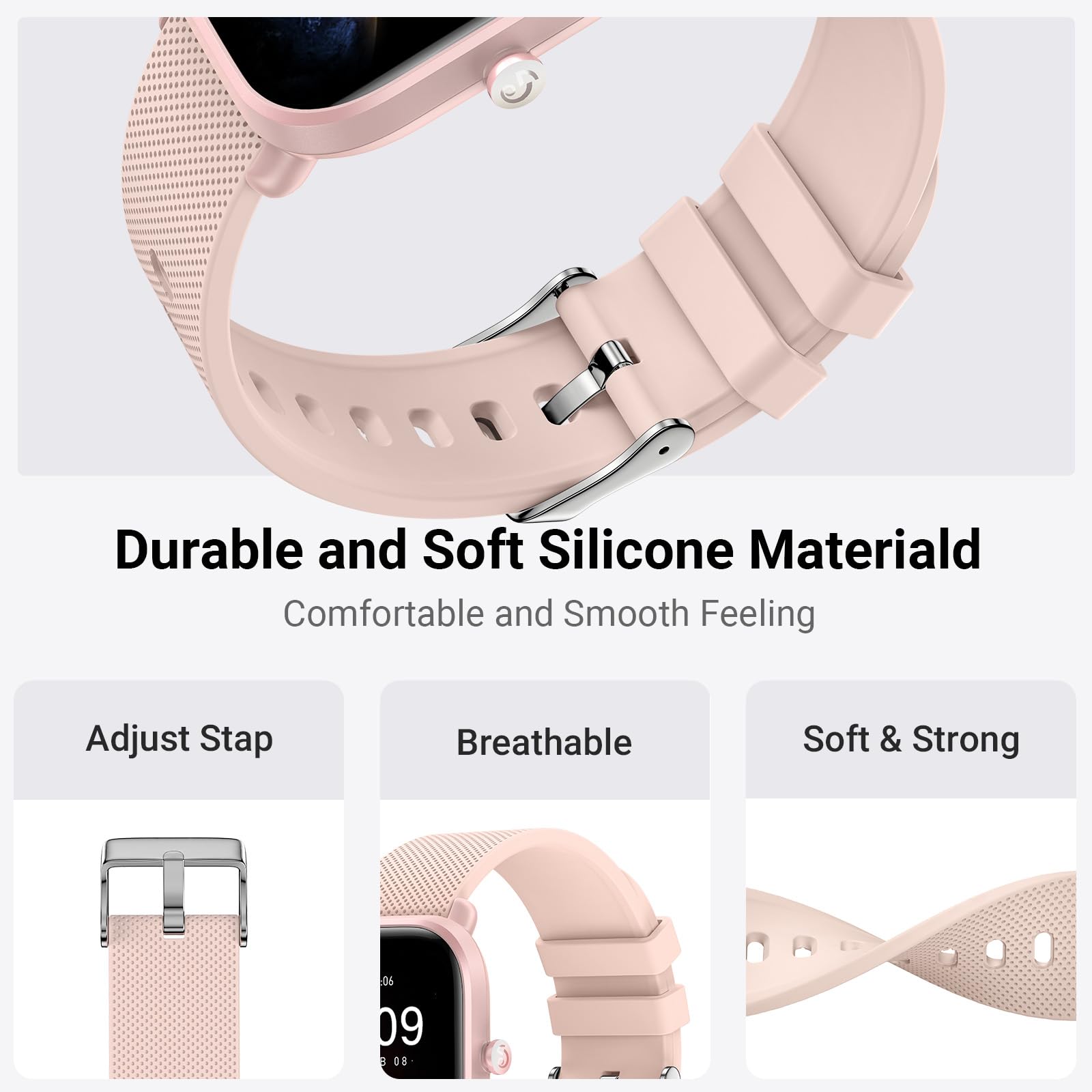 Higgs Silicone Cinturino Compatibile con Amazfit Bip 3/3pro/Bip U pro/Bip S/Bip S Lite/Bip Lite, 20mm Sportivo Cinturini Amazfit GTS 2 Mini/GTS 2 2e/GTS 3 42mm,Braccialetto Amazfit GTS 4 mini