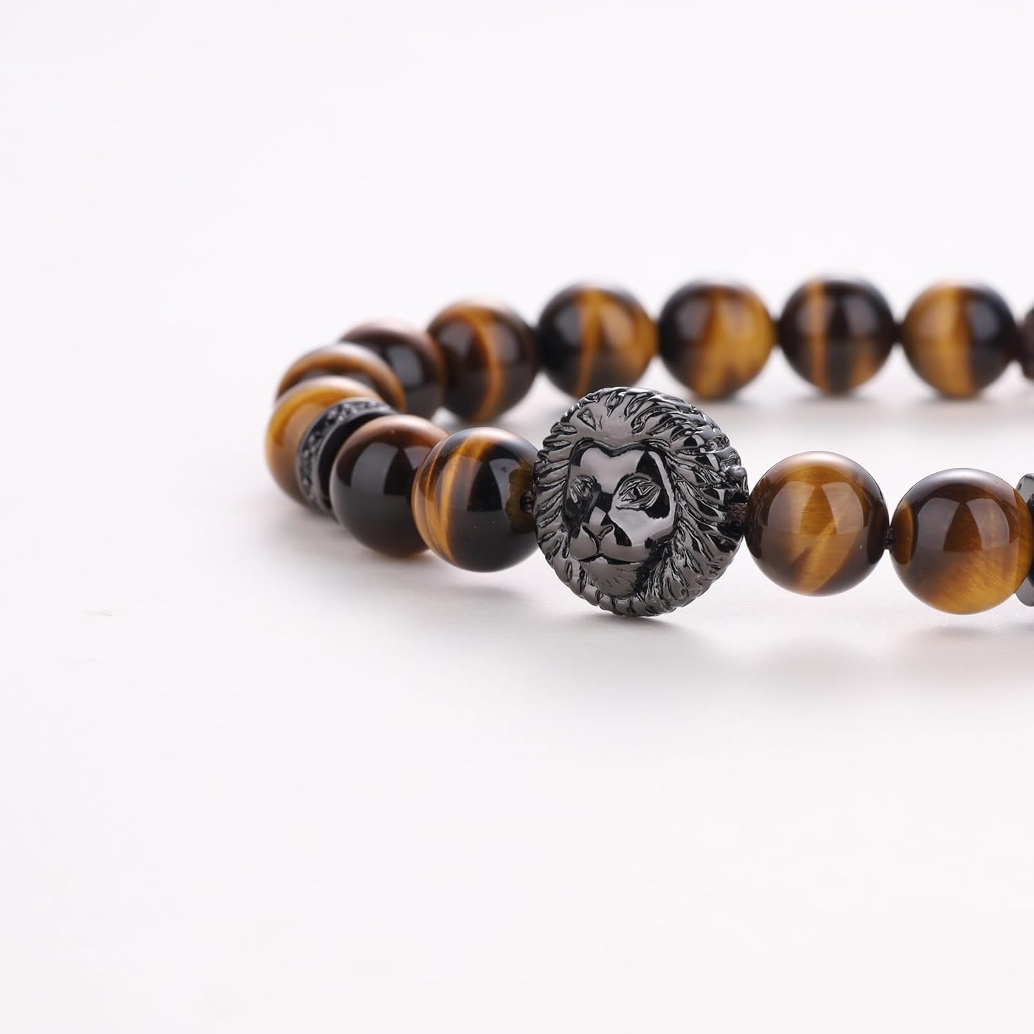 COAI Viking Jewelry Lion Stone Beaded Bracelet