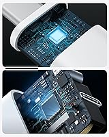 Vista 3 de Cargador de carga rápida para iPhone 17, 16, 15 Pro, bloque de carga rápida USB-C de 40 W para iPhone con cable de carga tipo C a C de 6 FT