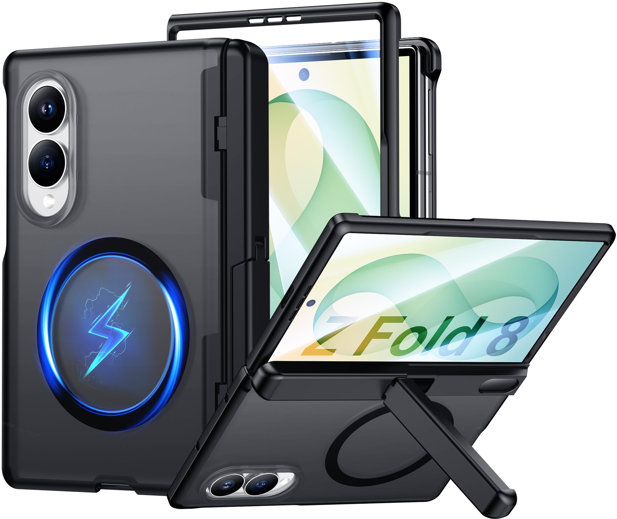 ジャンク SAMSUNG GALAXY Z FOLD Amazon.com: SPIDERCASE Magnetic for Samsung Galaxy Z Fold 8 Case