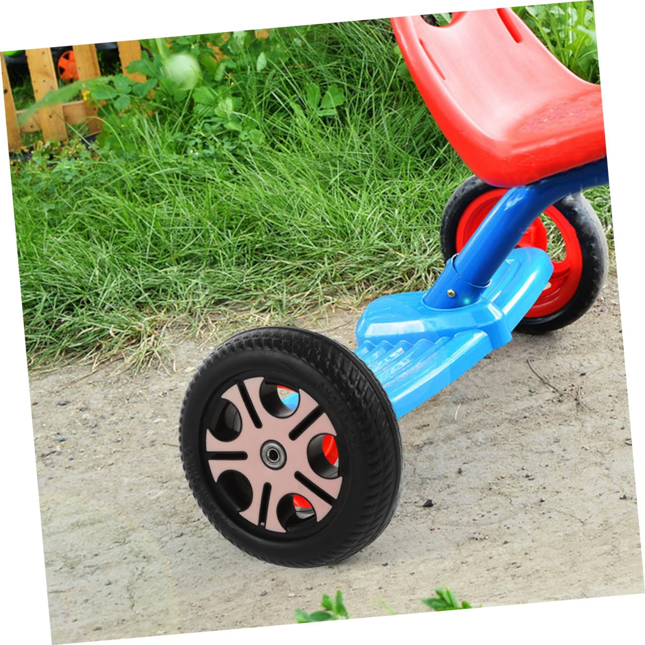 BESPORTBLE 2pcs Kid Bicycle Roue Arrière Roues De Tricycle d'enfants Remplacement des Vélos pour Les Vélos pour Les pour Tout-Petits-Tout-Petits-Enfants De 0,8 Cm De Diamètre De Trou