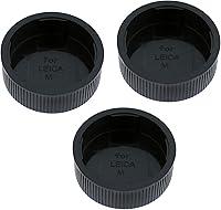 Vista 4 de Fotasy RBC2 2 x cubiertas de lente traseras y set de tapas con gamuza de limpieza para Canon EOS DSLR (negro)