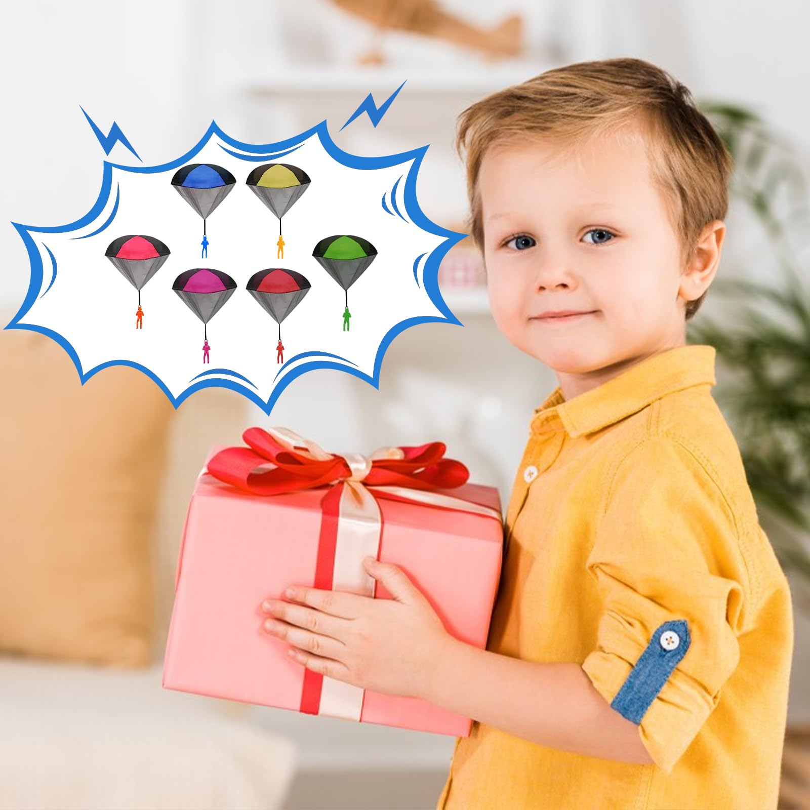 Fallschirmspringer Spielzeug 6 Stück Fallschirm Camping Spielzeug Kinder Draußen Garten Spielzeug Mini Fallschirmspringer Outdoor Flugspielzeug Fallschirm Draußen Fallschirm Wurfspiel