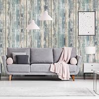 Arthome kék öntapadós bútor dekorfilm vintage fa mintás 43,5cm x 3,05m 2