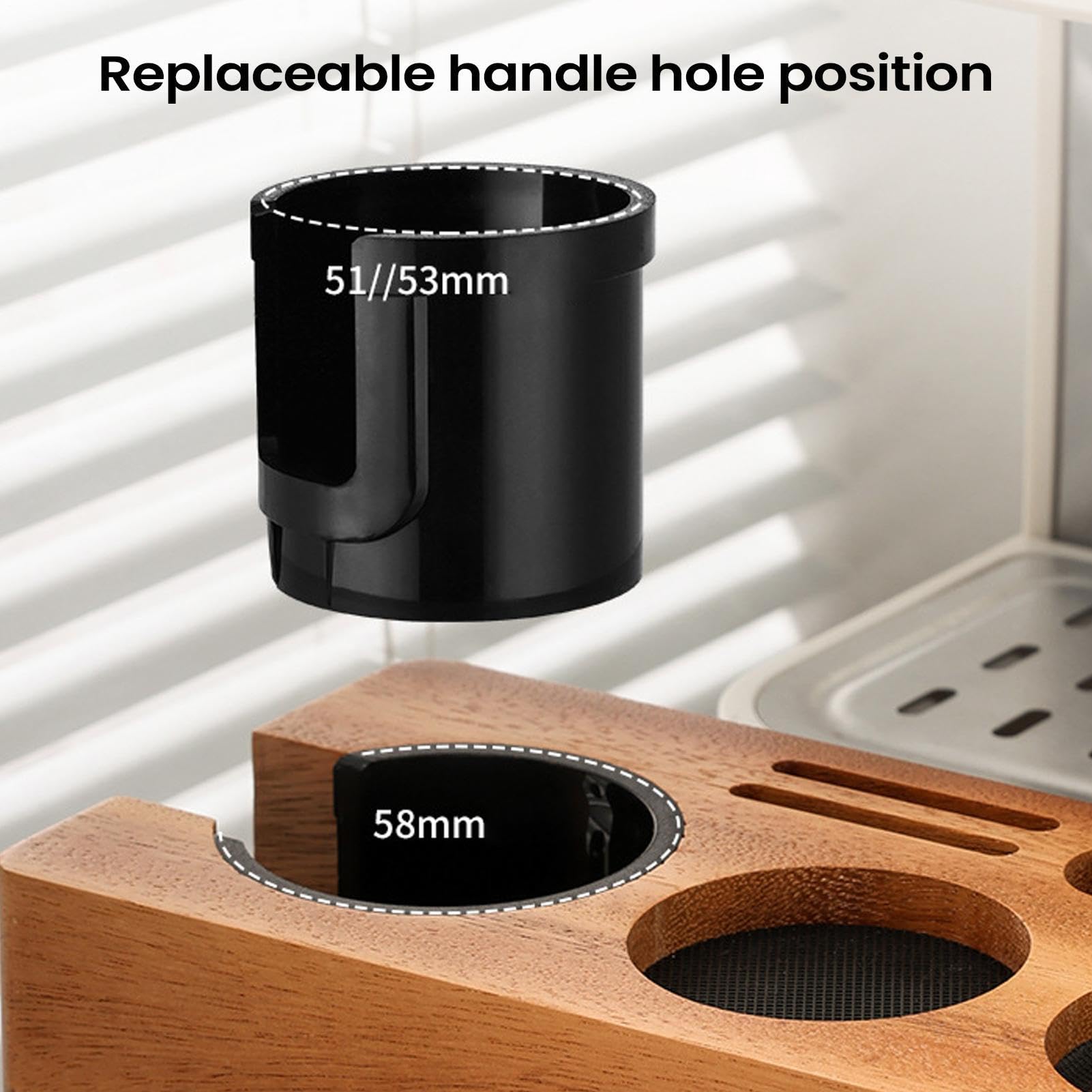 Station zum Stampfen von Espresso Rutschfeste Espresso Organizer Station | Organizer Station für Kaffeezubehör für Wohnheim Küche Wohnung Esszimmer Bar