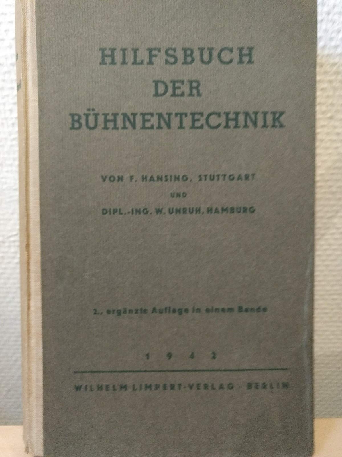 Hilfsbuch der Bühnentechnik.