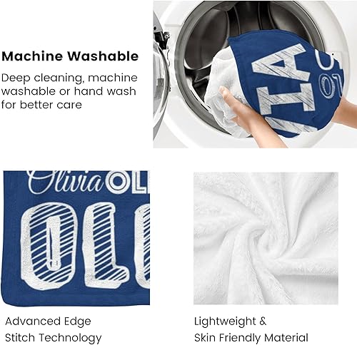 Miniatura 7 de Dr.TOUGH Mantas personalizadas para niños y adultos, mantas personalizadas con nombre, manta personalizada para niños con nombre, regalos