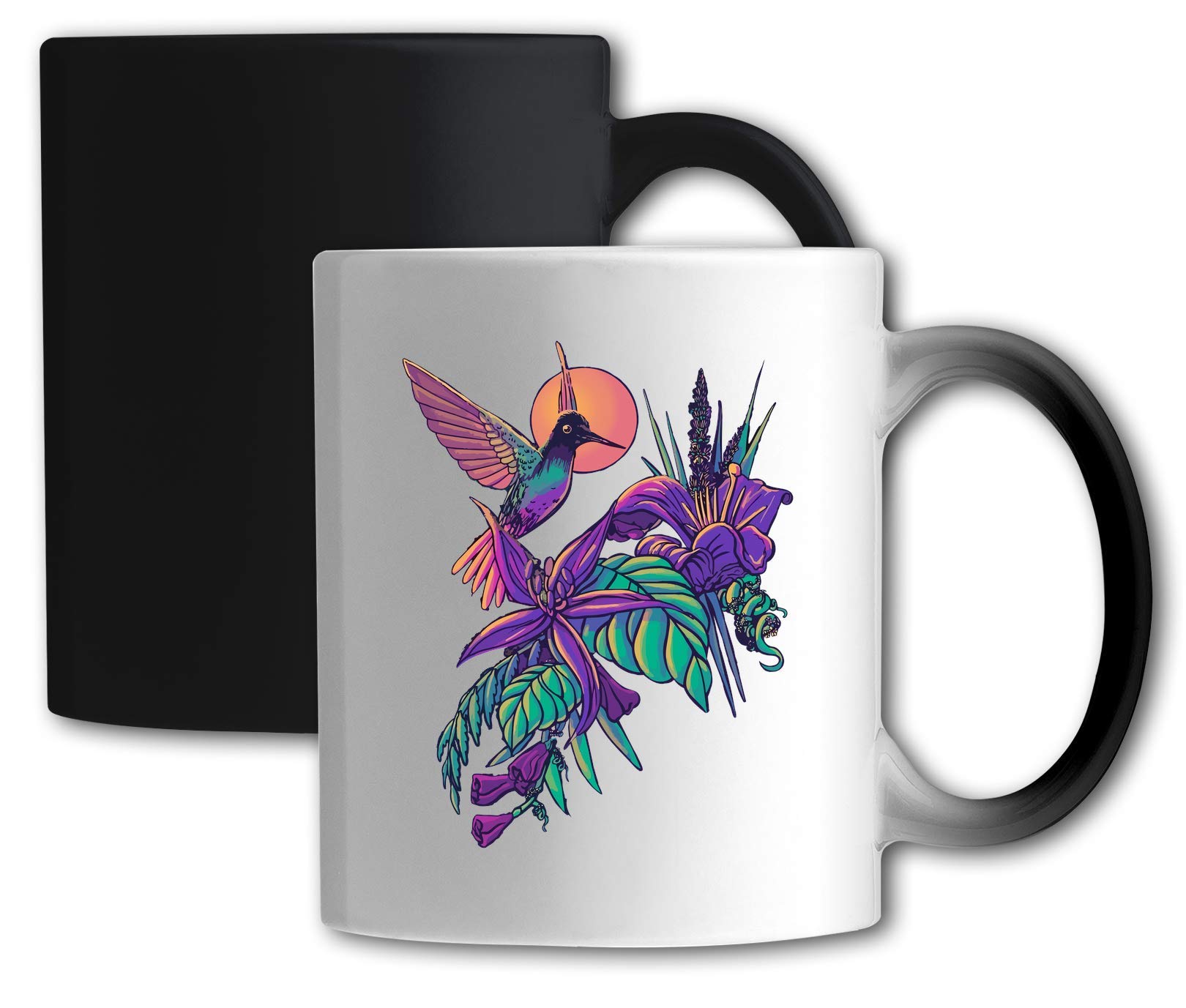 Luckyprint Archilochus Colubris Flowers Nature Art Magic Mug Ceramic