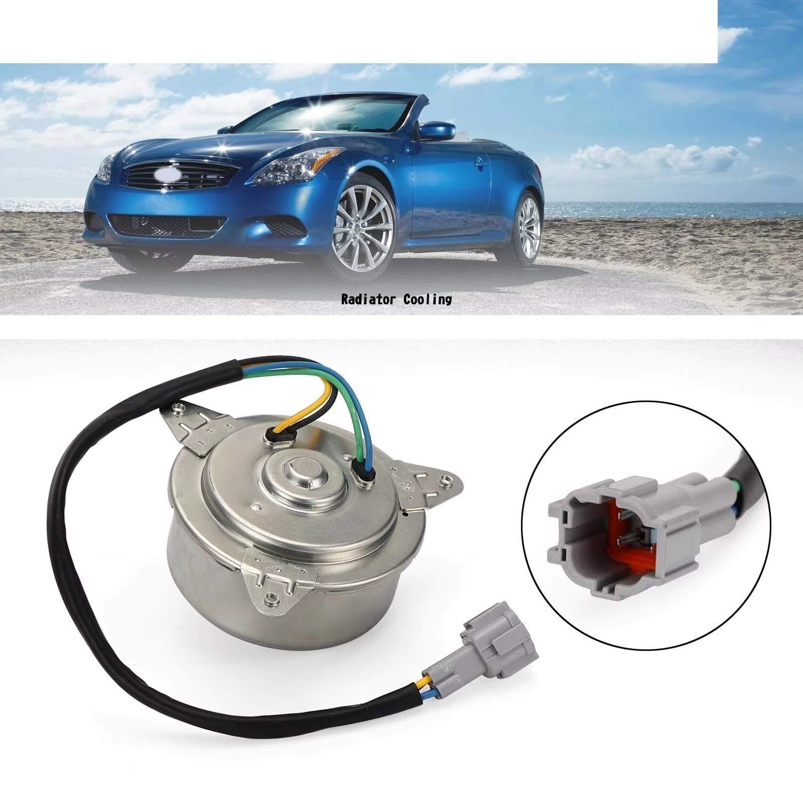 Ventola Motore Auto Motore Ventola Di Raffreddamento Motore Lato Conducente O Passeggero NI3116113 Compatibile Con Nissan Per 350Z 2003 2004 2005 2006 2007 2008 2009