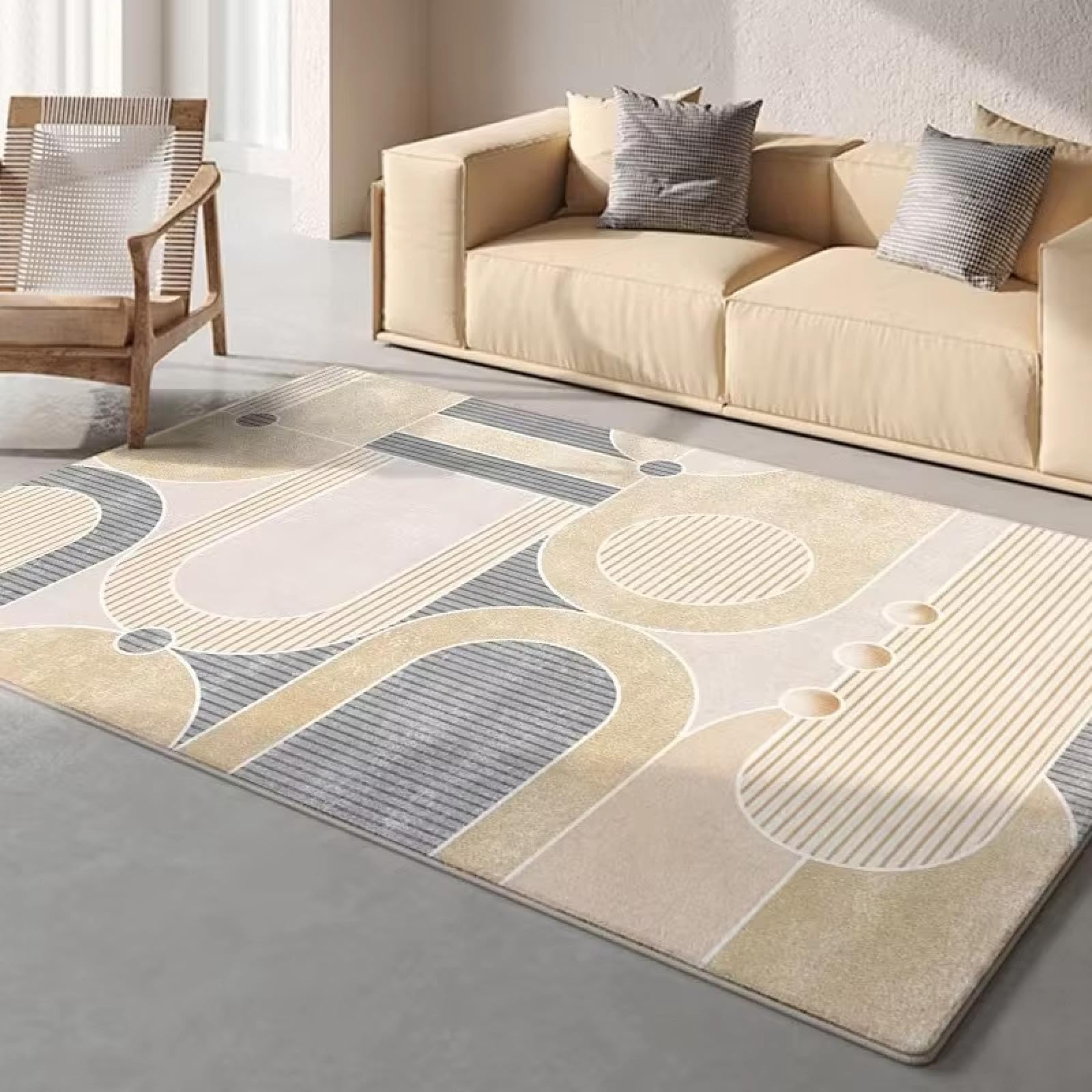 Alfombras geométricas nórdicas modernas de gran tamaño 100x150cm para decoración de salas