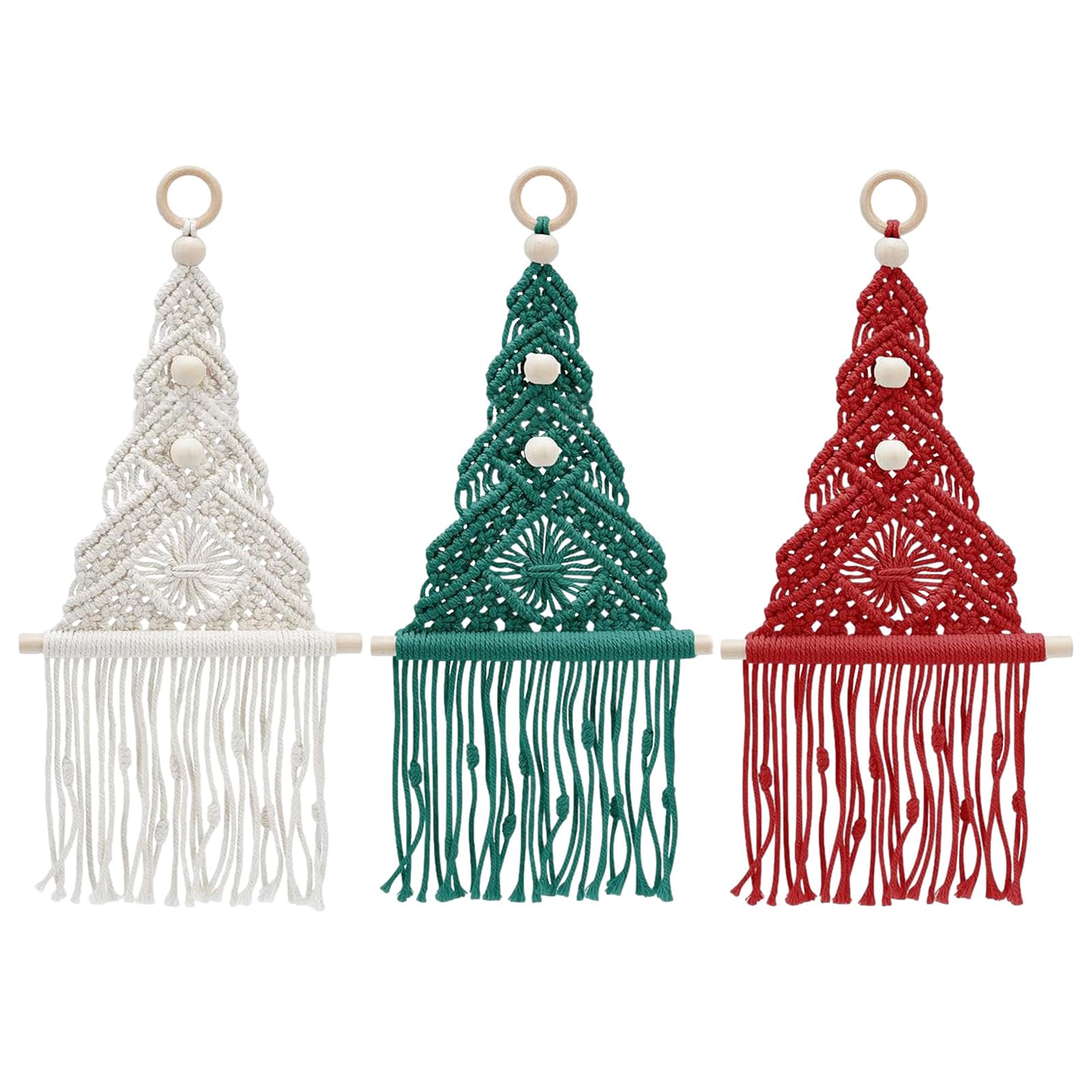 Weihnachtsbaum Makramee Set | -Boho-Flechtset für Anfänger mit