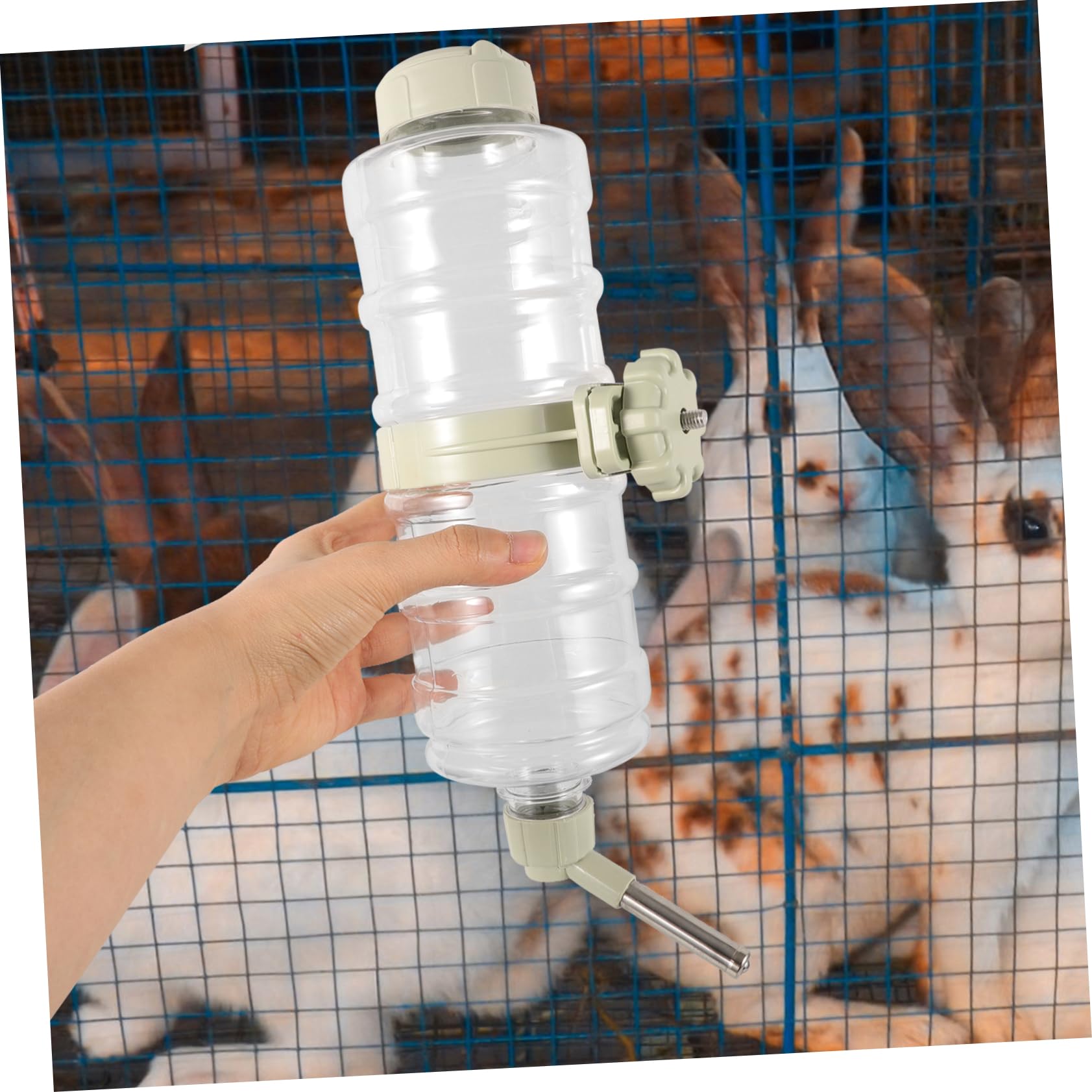 BESPORTBLE 2piezas Dispensador Automático De Agua para Bebedero Colgante Antigoteo para y Gatos Botella De Agua para Jaula Instalación y Práctico