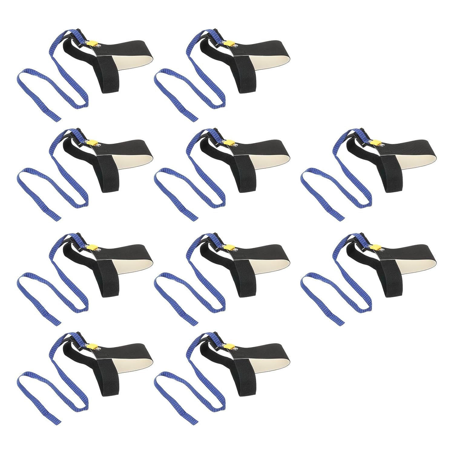 MECCANIXITY 10pcs ESD Anti Static Foot Heel Straps Anti Static Wrist Strap Band Adjustable Buckle-Type for Grounding Removing Static, Black,White