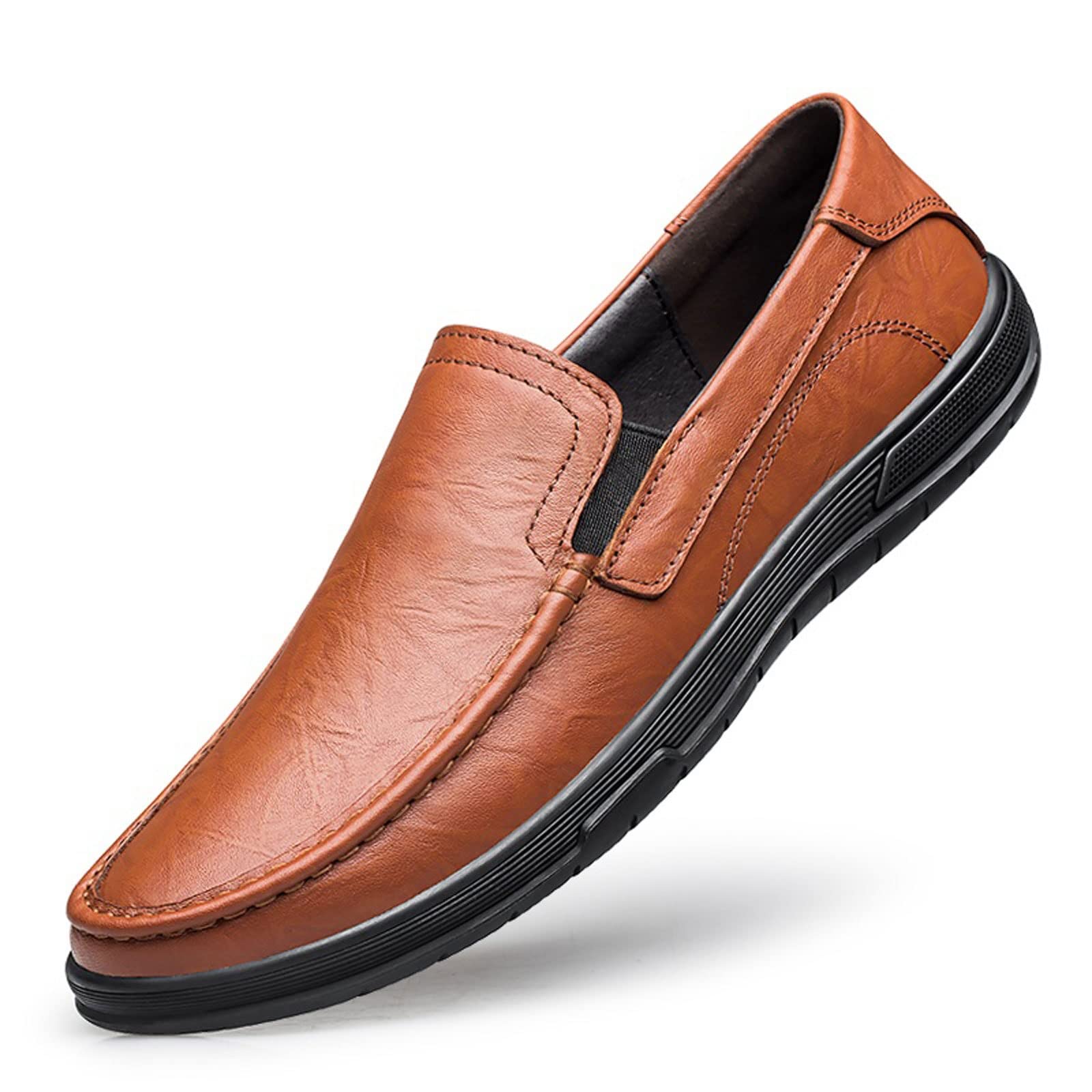 Nero Giardini Men\'s Dark Brown Leather Loafers Grand Varenne Loafers in Dark Brown Shield Calf – Baudoin  main image 2