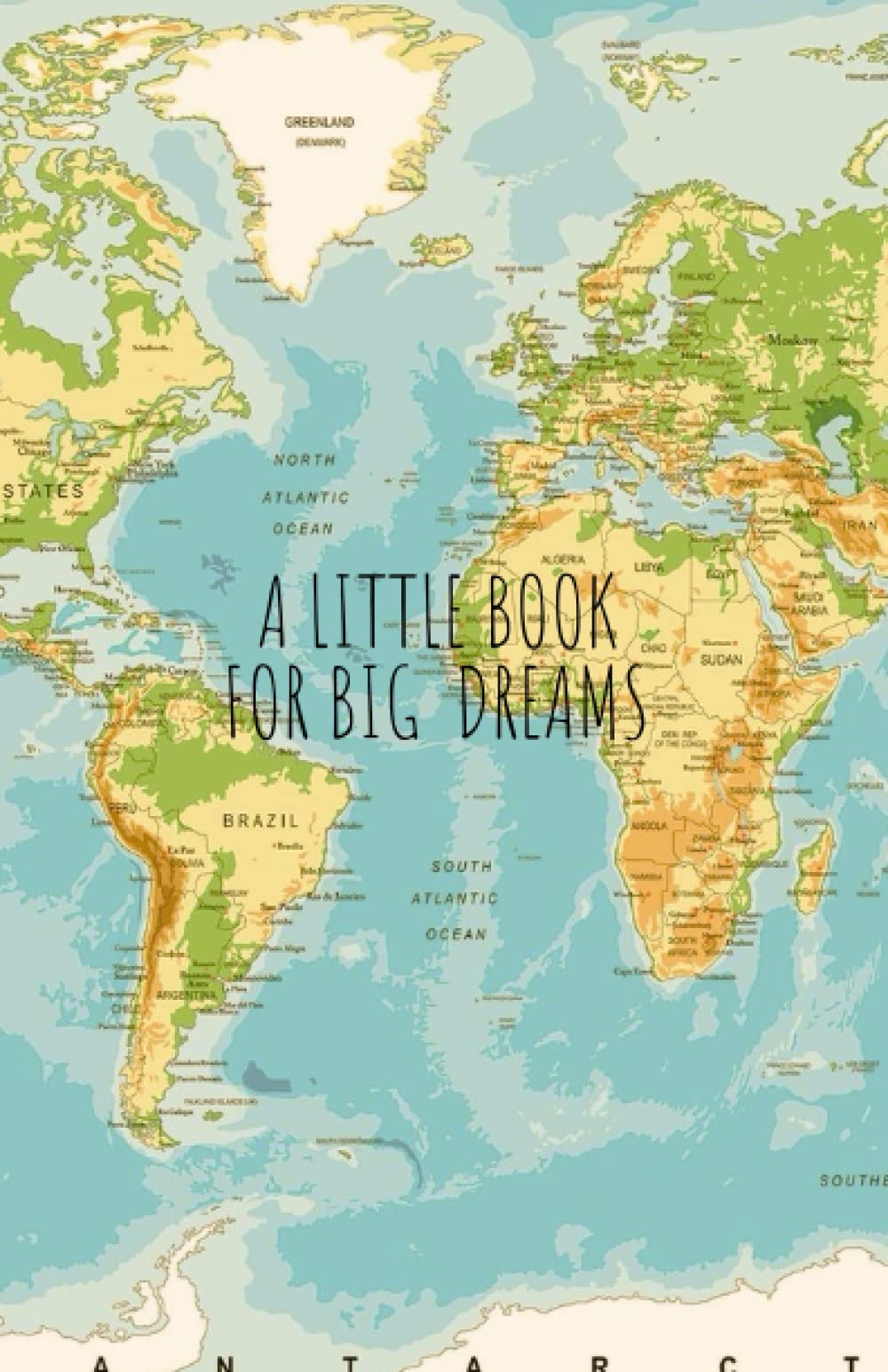 Geographical world map travel planner and trip organizer with checklist map - small 5x8in with 170 pages: Travel adventure journal for planning ... - Great and interesting Travel Gift idea