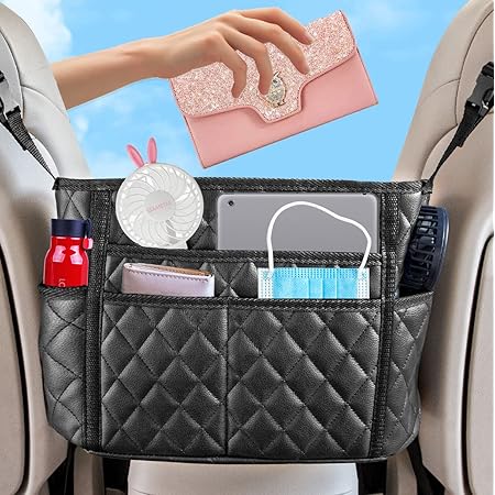 Amazon Seametal 収納ポケット車用 収納バッグ 大容量 前部座席間収納バッグ 荷物入れ トランク収納ポケット防水 汚れ 傷に強い カー用品 便利グッズ 車内 かばん バッグ 荷物置き 大中小型車に適用 ポケット ケース カバー 車 バイク