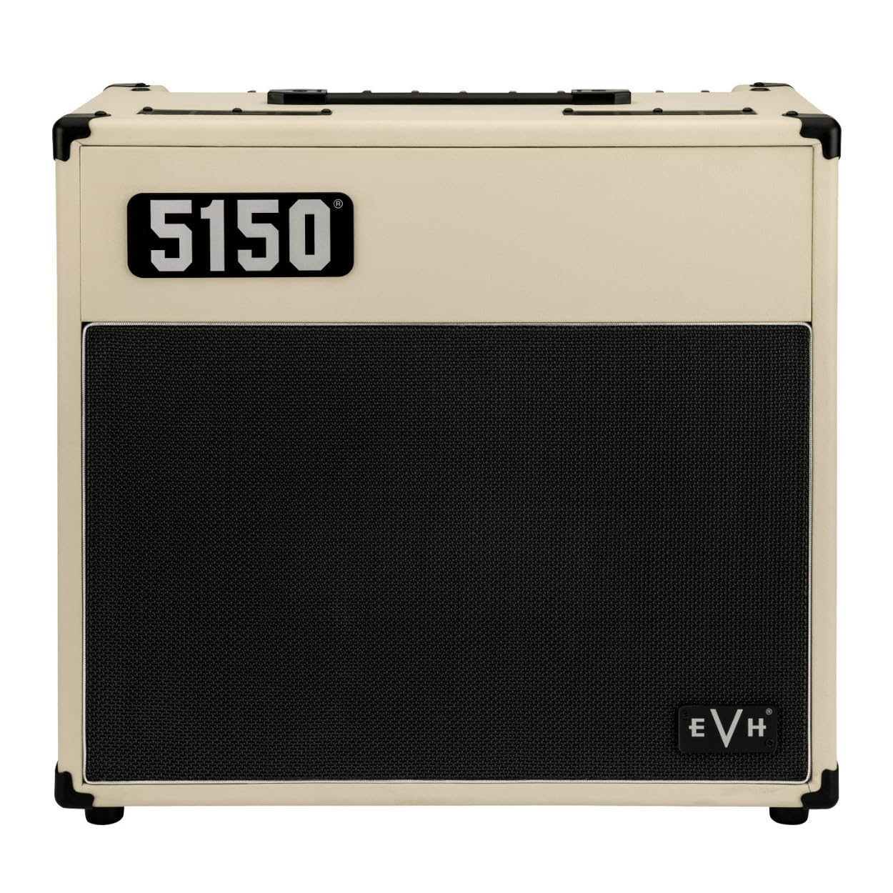 EVH 5150 Iconic Series 15W 1 x 10 Combo Electric Guitar Amp (Ivory) Bundle with EVH Guitar Cable (2 Items)