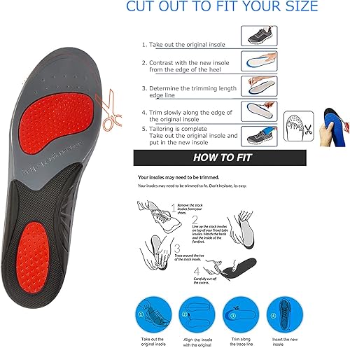 Miniatura 3 de Fydun Insole Arch Support Super Soft Massaging Insole Shock Absorbing Foot Care Wide Range of Uses