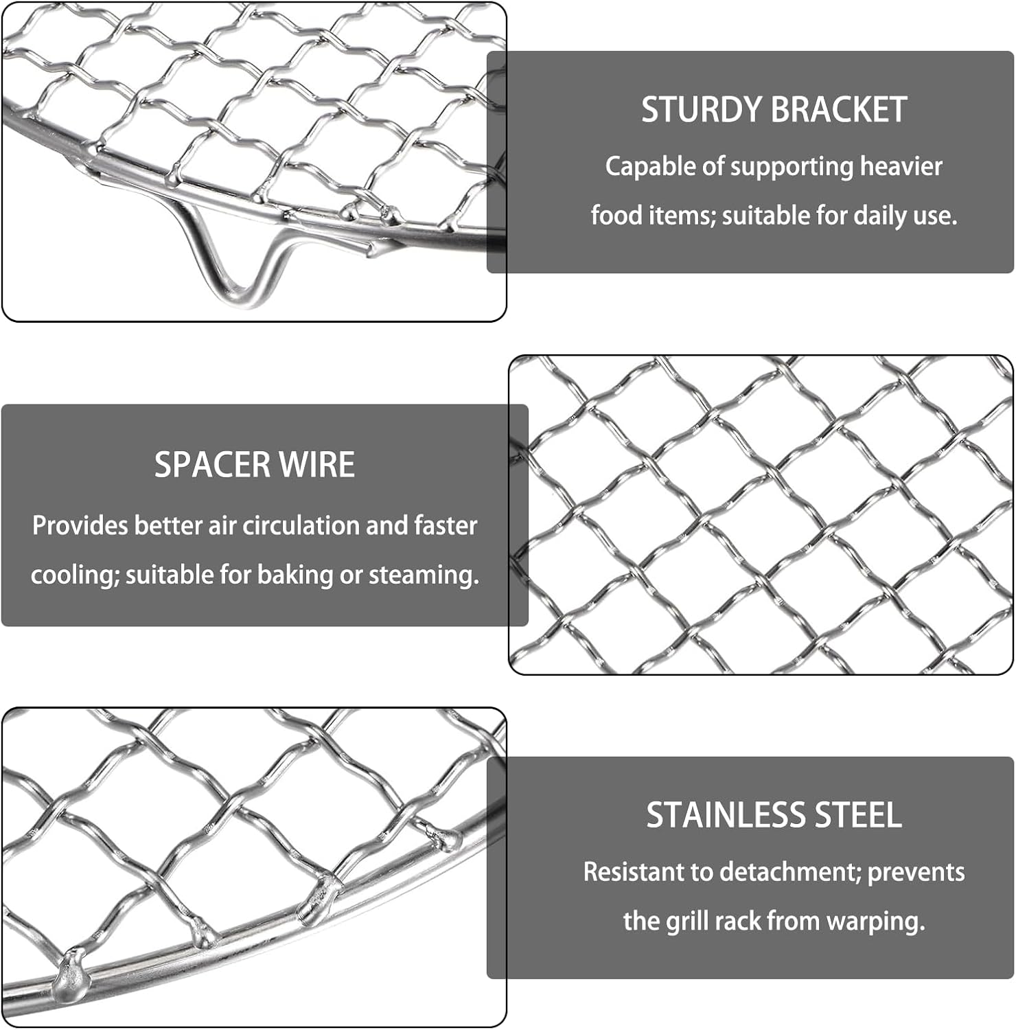 Frying Rack,Round Cooking Rack,Small Cooling Rack,For Air Fryer/Oven Use