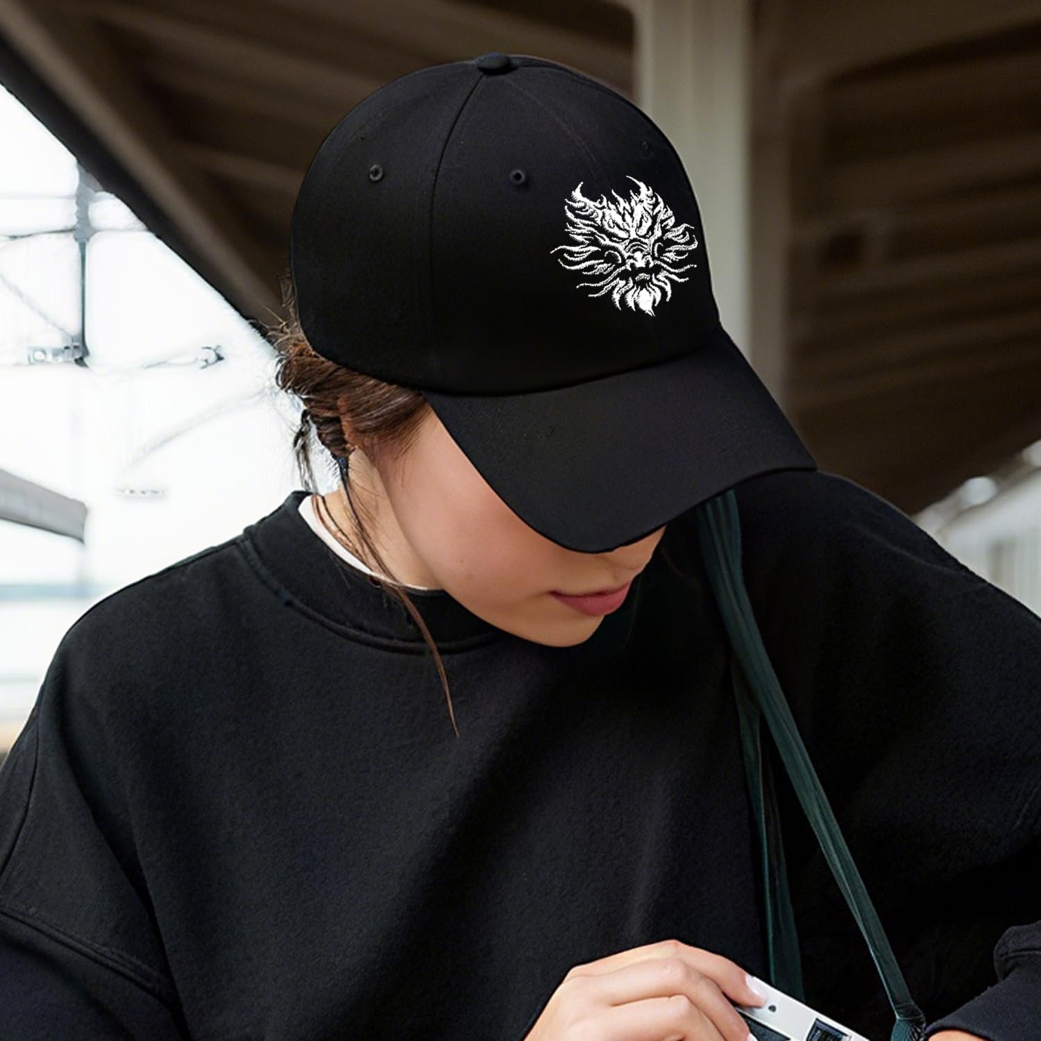 Gorra de béisbol ajustable de algodón suave sin estructura para hombres y mujeres