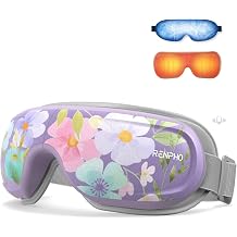 RENPHO Eye Massager with Heat and Cooling Voice Control, Birthday Gifts for Women Men, Massaging Eye Mask for Dry Eyes Head Tension and Stress Relief - Eyeris 3
