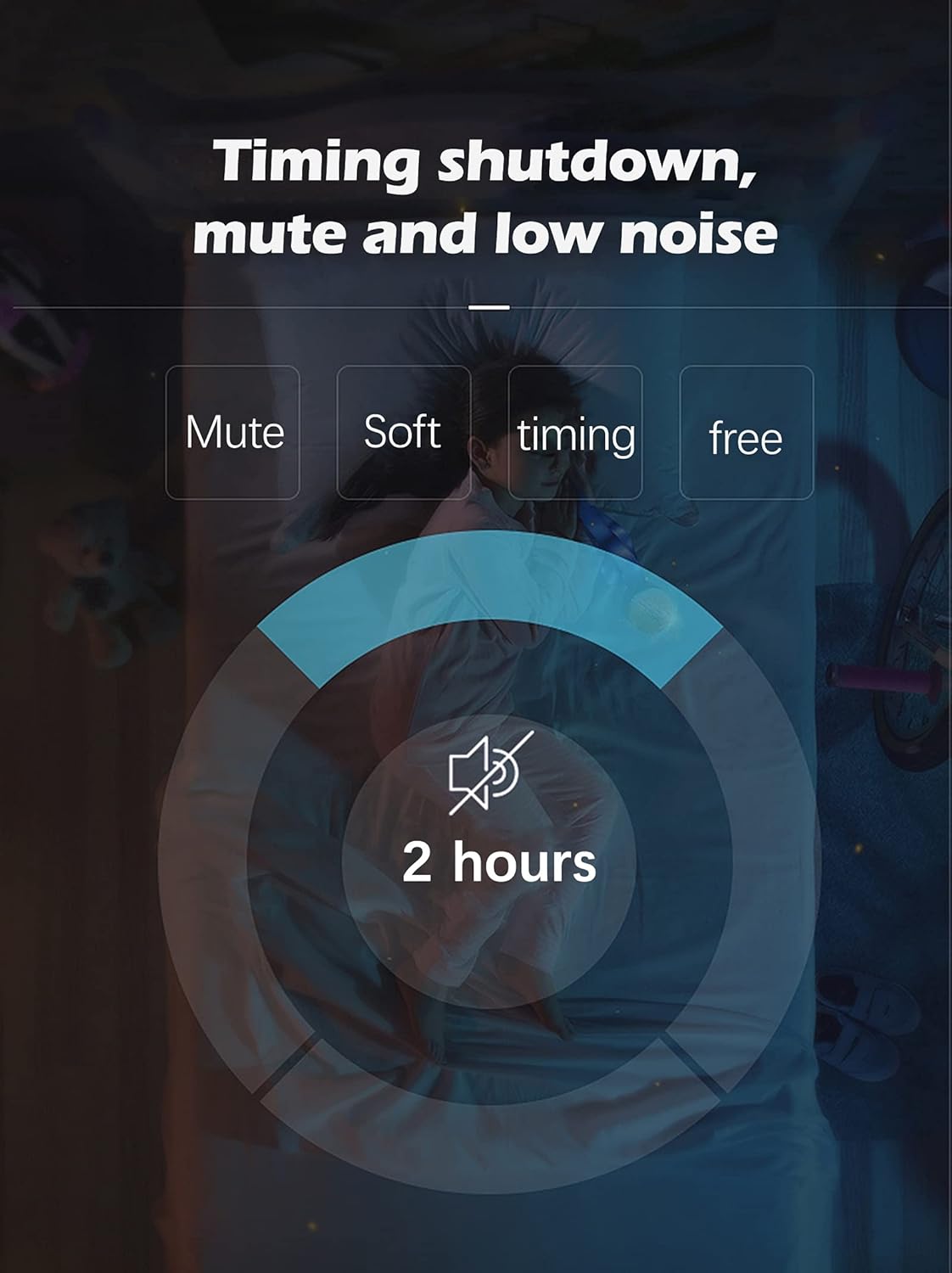 YUEGOO Ceiling Fan Child Ceiling Fans with Lights for Bedroom Ceiling Fans with Lamps,Silent in Lighting Modern Ceiling Fan Fan Light Dimmable/Black